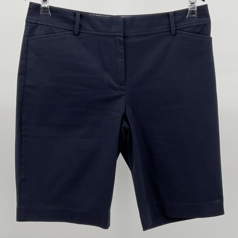 Nwot Talbots Navy Perfect Short Bermuda Shorts Size 8 105 Inseam